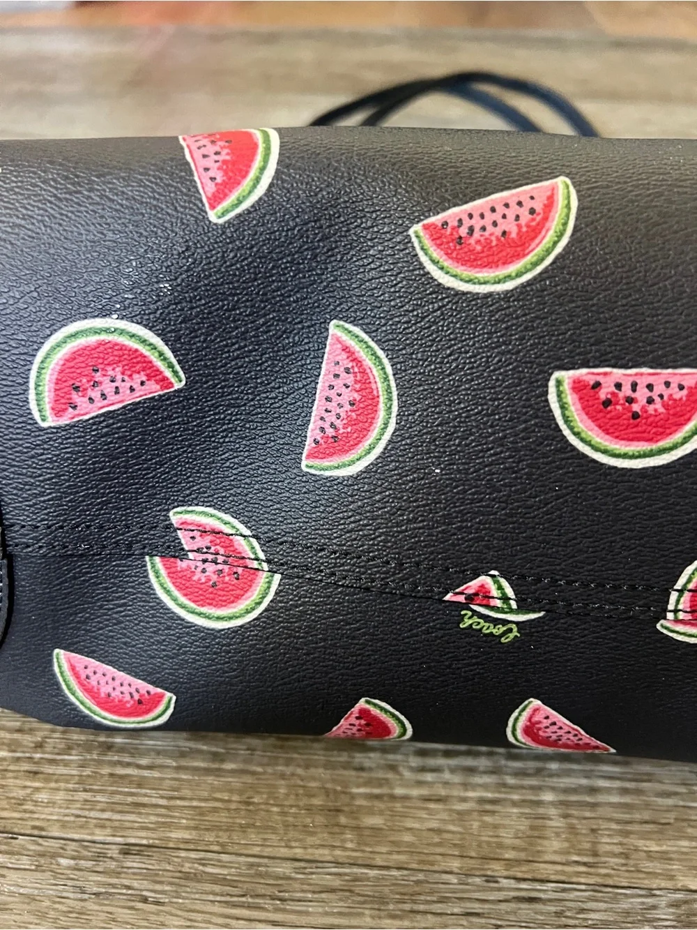 Coach Watermelon Reversible Black Tote